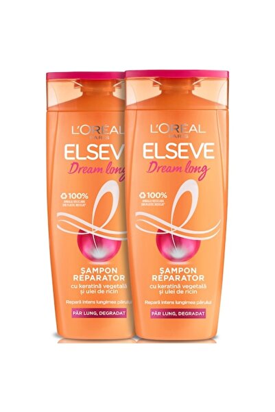 L'Oreal Paris 2 x Elseve Dream Long Repair Shampoo for Long, Damaged Hair - 400 ml