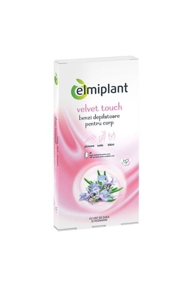 ELMIPLANT Pachet 3 x Benzi depilatoare pentru corp 12 buc