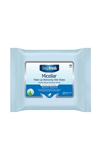 Deep Fresh Pack 6 x Micellar Makeup Removing Wipes - 25 pcs