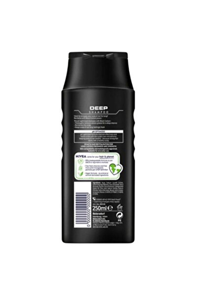 NIVEA Men Deep Shampoo, 250 ml