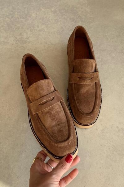 nope21shoess Montana Toprak Genuine Leather Loafer