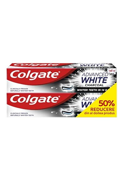 Colgate Pachet: 2 x Pastă de dinți cu cărbune alb avansat 100 ml