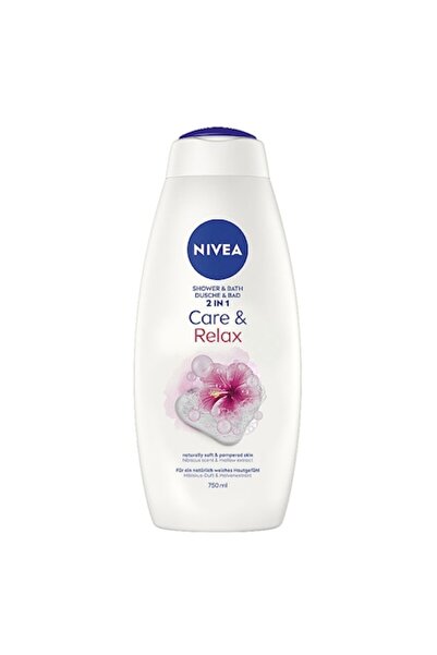 NIVEA Pack 3 x 2in1 Care And Relax Foaming Shower Gel 750ml