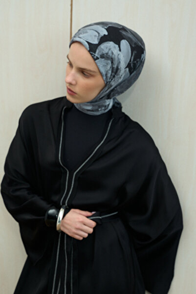 cs camellia scarf Eșarfă Aura Kraş - Negru