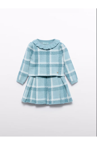 Abel & Lula Abel Lula Baby Girl 2-Piece Skirt Sweater Set - Mint