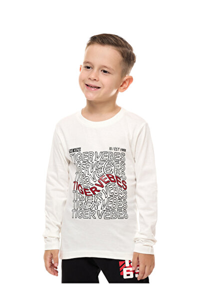 Victor and Jane By Styli Boys White Long Sleeve T-Shirt