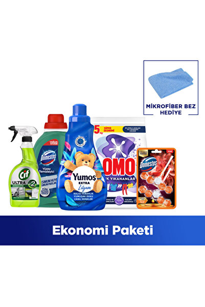 Yumoş Ekonomi Paketi + Mikrofiber Bez Hediye