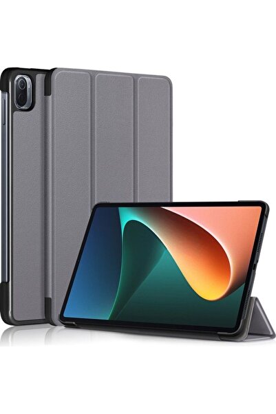 Yailla غطاء حماية قلاب لجهاز شاومي مي باد 5، رمادي