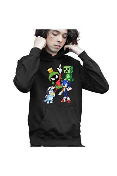 OEM Момчешки суитшърт Marvin Blue Sonic Creeper Looney Tunes