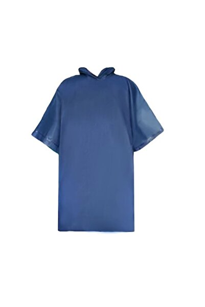 OEM Rain poncho for adults with hood, universal size, Blue