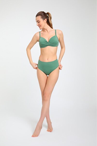 Chelly Düz Dönmeli Kaplı Bikini