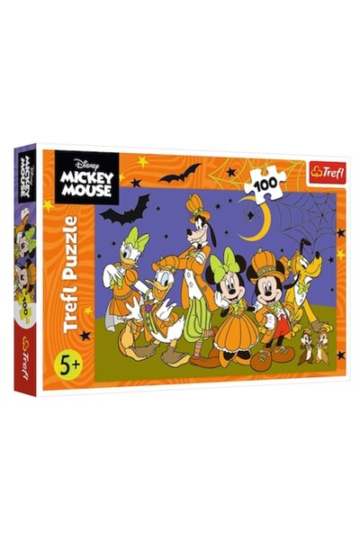 OEM Puzzle Halloween Mickey cu prietenii (100 de piese) - Trefl