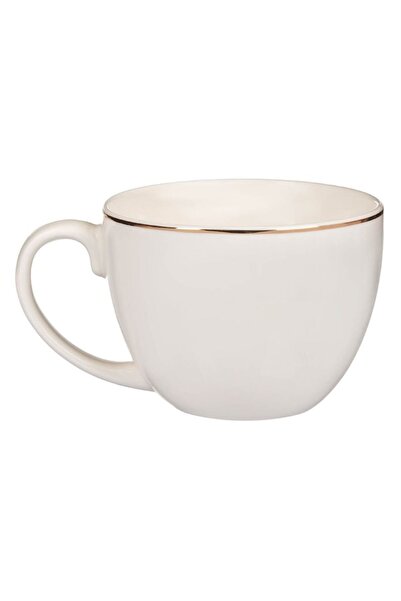 OEM New bone mug with beige rim 'Take Your Time' 420 ml