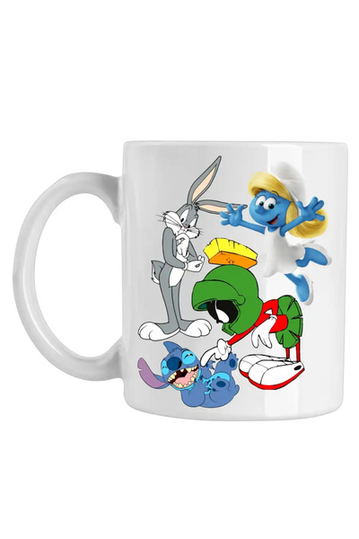 OEM Mug Marvin Stitch Bugs Bunny Smurfette The Smurfs