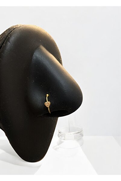 Takıkraliyeti Sıkıştırma delik gerektirmeyen gümüş halka taşlı kalp model gol...