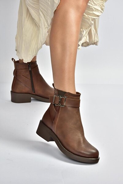 Fox Shoes V674121109 Tan Low Heeled Women's Boots