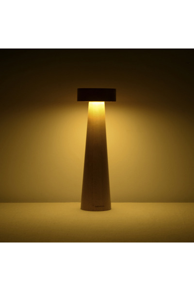 Generic belaDesign Log LED Table Lamp for Bedroom and Living Room - Mushroom