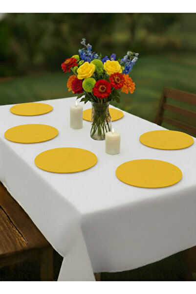 shopshop American Service 6 Pieces 33X33 Mdf Fabric Dressing Table Tableware Presentation Set