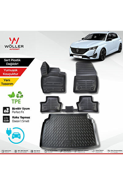 wöller Peugeot E 308 Paspas Bagaj Havuzu Set Elektrikli 2023 Sonrası Uyumlu 3...