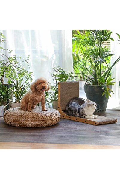 Jiffy Cat Scratcher, 26.8 Inch L Shape Cat Scratch Pad Wall Mounted, Cat Scratching Cardboard with