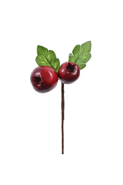 SHOPIENS Creangă decorativă de Crăciun cu rodie, 33 cm, 2 rodii roșii