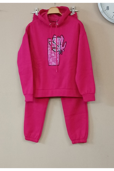 MAXLEVEL MODA ΓΥΝΑΙΚΕΙΟ ΣΕΤ ΤΡΙΠΛΟ με κουκούλα ΜΕ ΛΕΠΤΟΜΕΡΗ ΠΕΤΡΑ