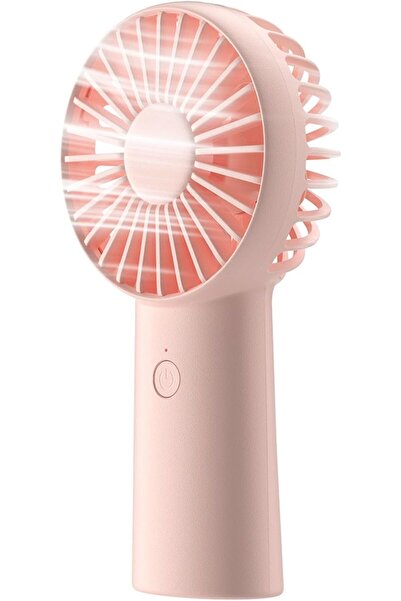 JISULIFE مروحة يدوية، قابلة لإعادة الشحن، محمولة، 4000 مللي أمبير/ساعة (وردي)