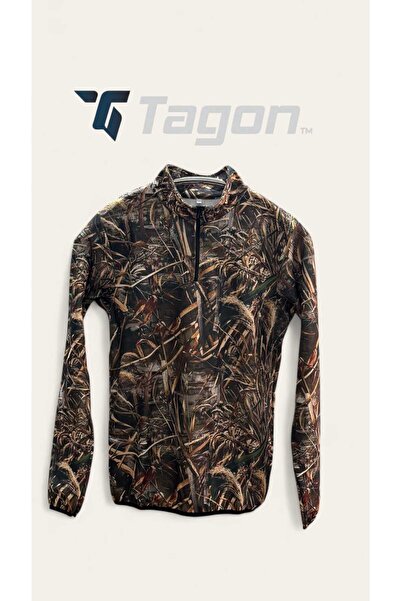tagon Kamuflaj Saz Yarım Fermuar Sweatshirt