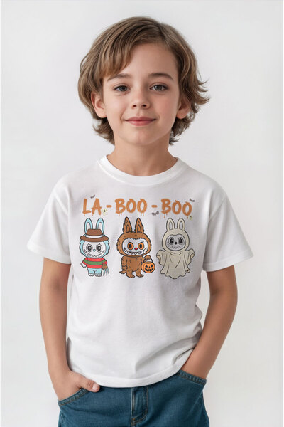 Kendim Seçtim Halloween Labubu La Boo Boo Halloween cu imprimeu Tricou pentru...
