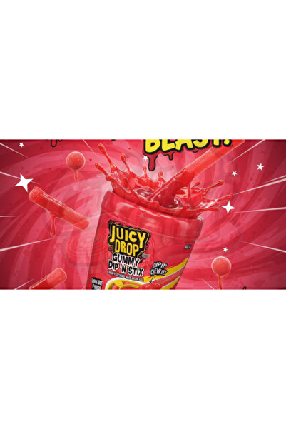Bazooka Juicy Drop Gummy Dipperz Strawberry 96g