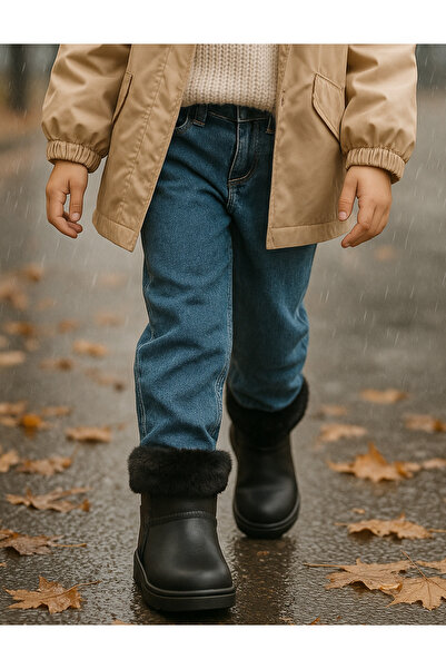 DAD WOLF Παιδικές χειμερινές μπότες βροχής για χιόνι– Αδιάβροχες, με βελούδινη επένδυση, EVA W10290-225 Μοντέλο Tokio Borreguito