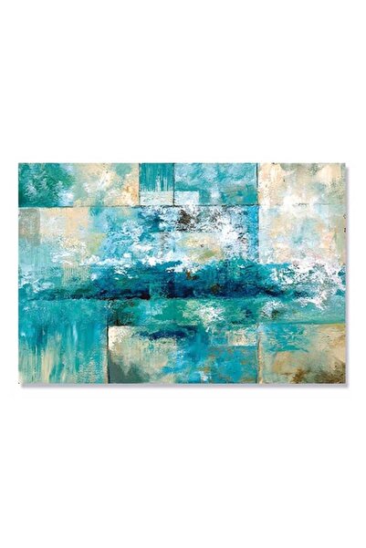 Tablouri Decor Πίνακας σε καμβά - Κύματα, Θάλασσα, Αφηρημένο, Μπλε, 60 x 80 εκ.