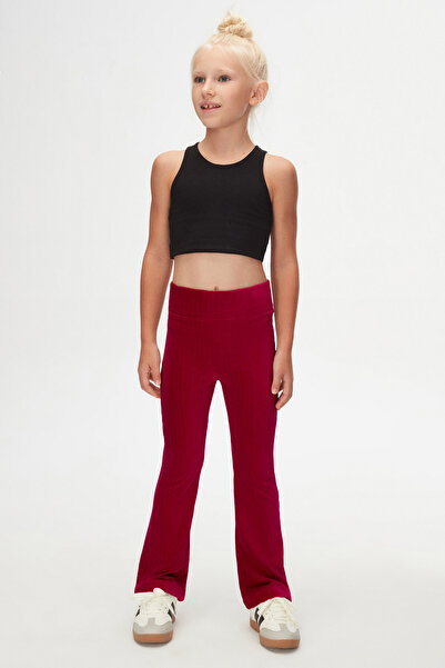 LOVETTI Бургундски кадифени панталони с испански маншети