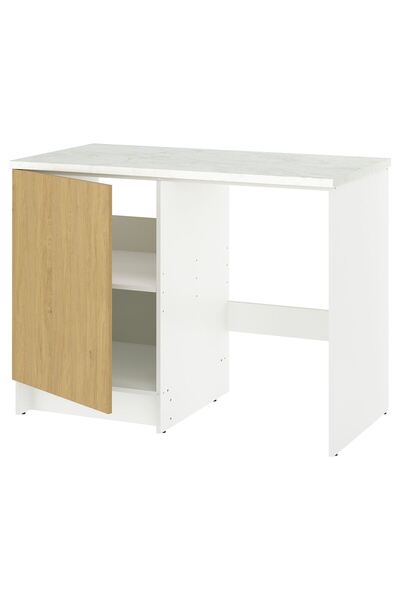 hobiurun Kapaklı ve nişli alt dolap, meşe görünümlü, 120x61x91 cm