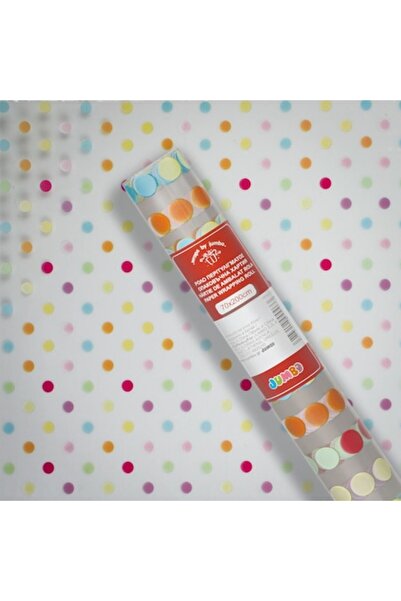 OEM Folie de celofan transparentă cu buline colorate 200x70cm