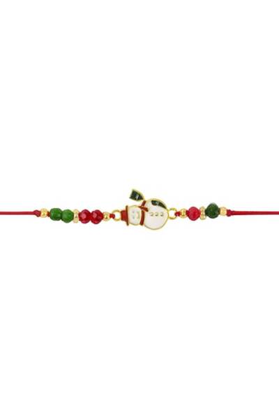 OEM Christmas Themed Bracelet with Adjustable Cord, Red