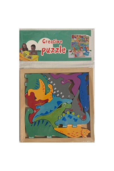 CREATIVE Wooden Puzzle, Cheerful Dinosaurs for Curious Explorers