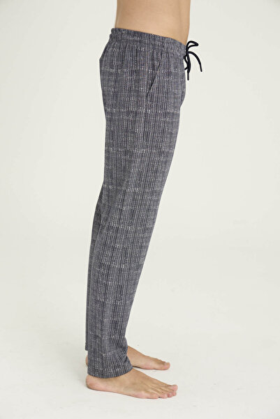 KLY Men's Four Seasons Jacquard Single Pants Pajama Bottoms Outer Wear