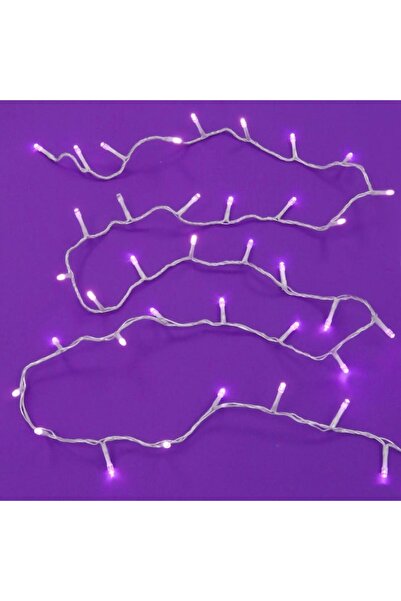 OEM LED light string with 20 bulbs, battery-powered, 1.9 m - purple