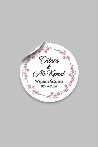 Vice Söz etiketi (3.5 cm) 100 Adet Düğün etiketi