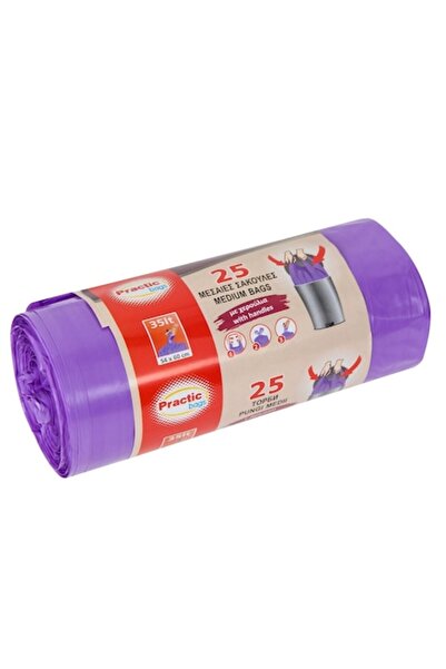 OEM Saci de gunoi mov cu mânere 35L - 25 buc
