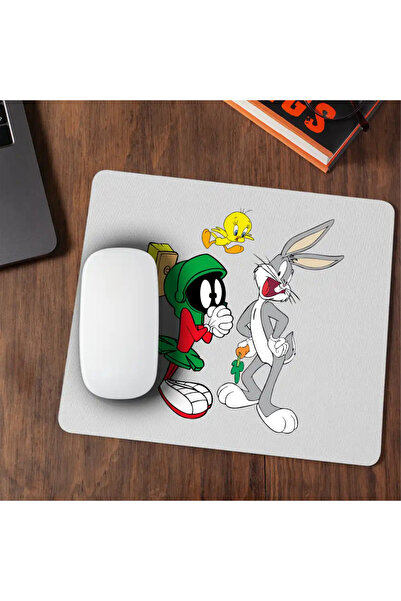 OEM Mousepad Marvin Bugs Bunny Tweety Warner Bros