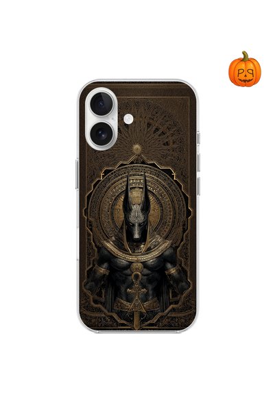 Dali Design حافظة شفافة متوافقة مع هاتف iPhone 16 بتصميم مصر القديمة 1