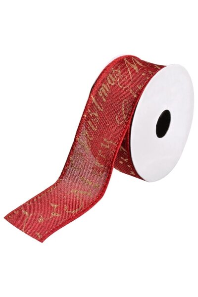 MYONNA IT & E- COMMERCE Merry Christmas Decorative Ribbon, Polyester, Red, 5m...