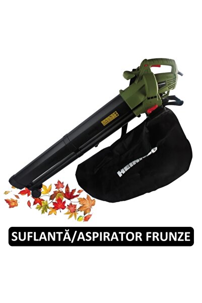 Heinner Suflanta si Aspirator de Frunze Electric Multifunctional - 3500W, 270 km/h Aer, 40L sac colector