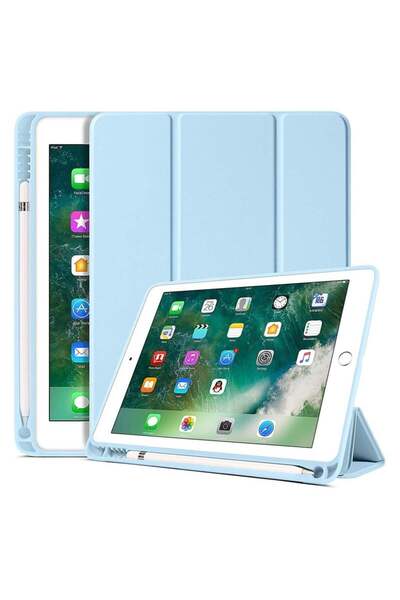 Generic SmartGrist iPad 6th/5th Gen Case with Pencil Holder, Folio Stand, Auto Wake/Sleep for 9.7 inch iPad