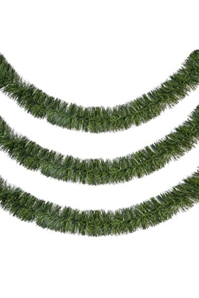 SHOPIENS Beteală de Crăciun bicoloră verde 3m x 8cm