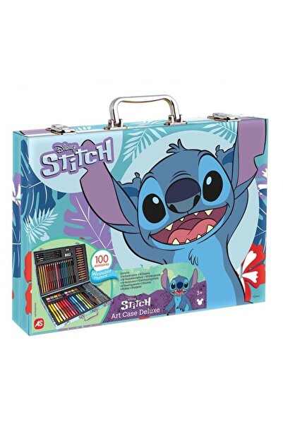 Disney Stitch HappiHobbi Deluxe Coloring Kit, 100 Pieces, Interactive Toy, Unisex, 3+ Years