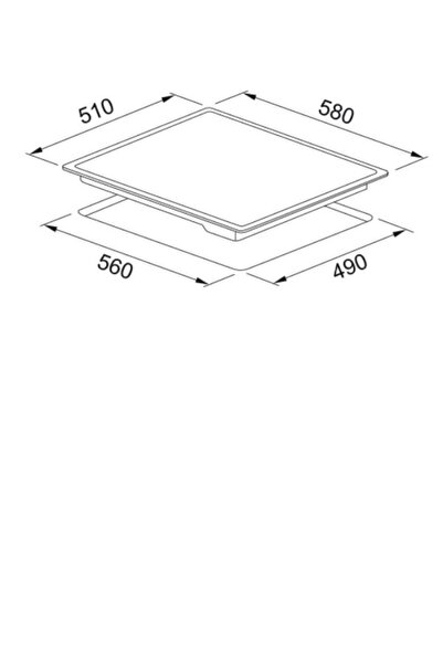 Franke FRSM 604 C T XS Black Glass/INOX ELEKTRİKLİ OCAK