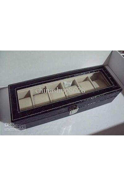 Jiffy 6 Pieces Watch Organizer in Black
